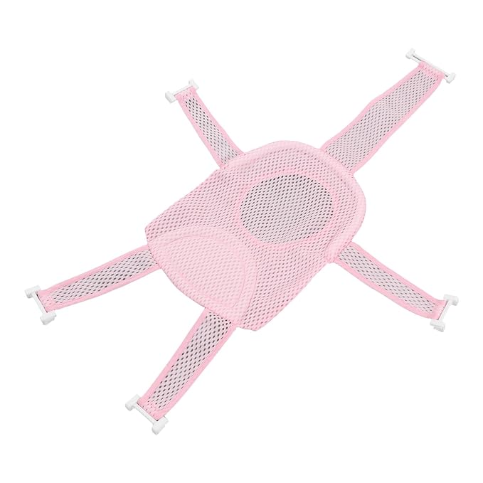 Baby Bath Seat, Adjustable Quick Drying Mesh Support Infant Bathtub Sling for Newborns Toddlers Shower Bathing