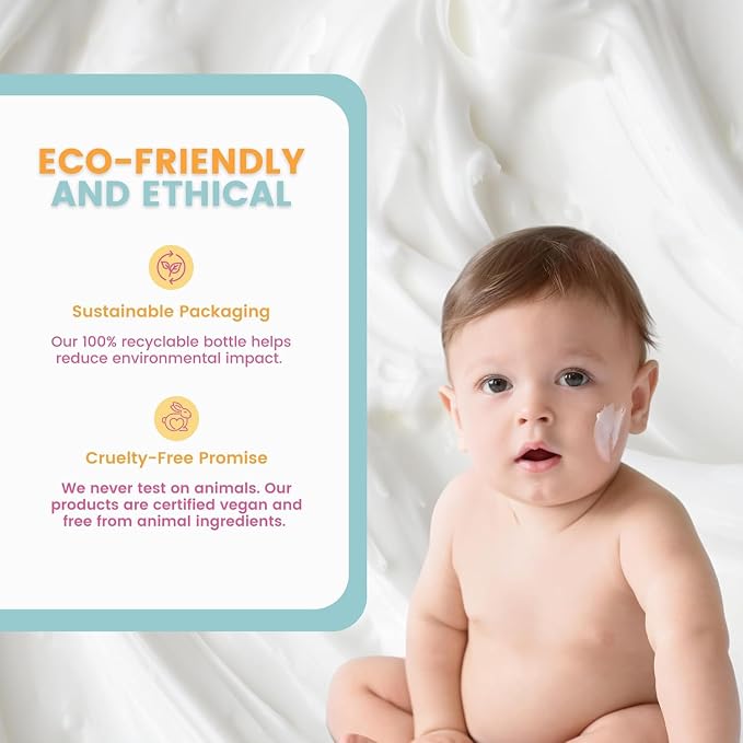 Organic Baby Shampoo, 10.14 Fl Oz | Plant-Based, Vegan & Gentle, Moisturizing, For Newborn and Toddler, Suitable for All Skin Type