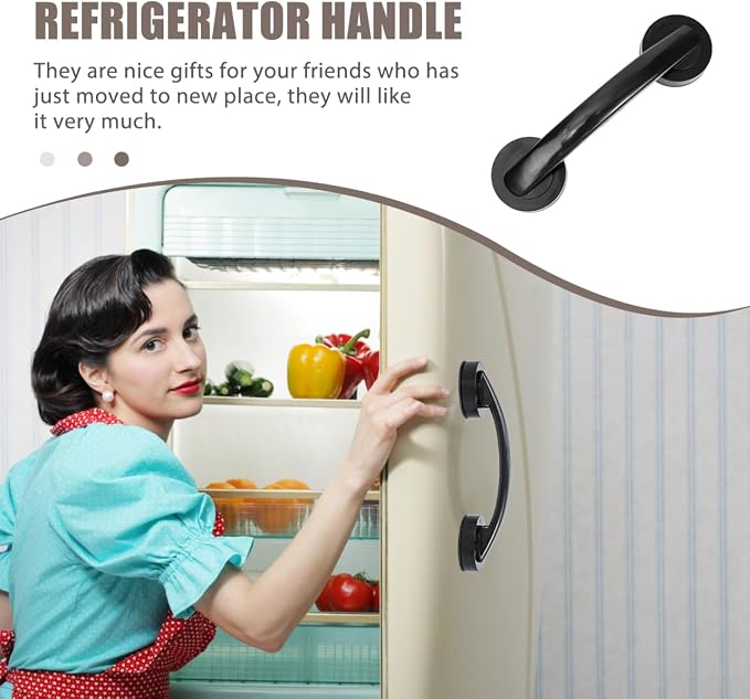 Zerodeko Shower Grab Bar Suction Balance Assist Bathroom Shower Handle Anti Slip Safety Hand Rail Support Handicap Elderly Injury Senior Assist Bath Handle Glass Door Window Black