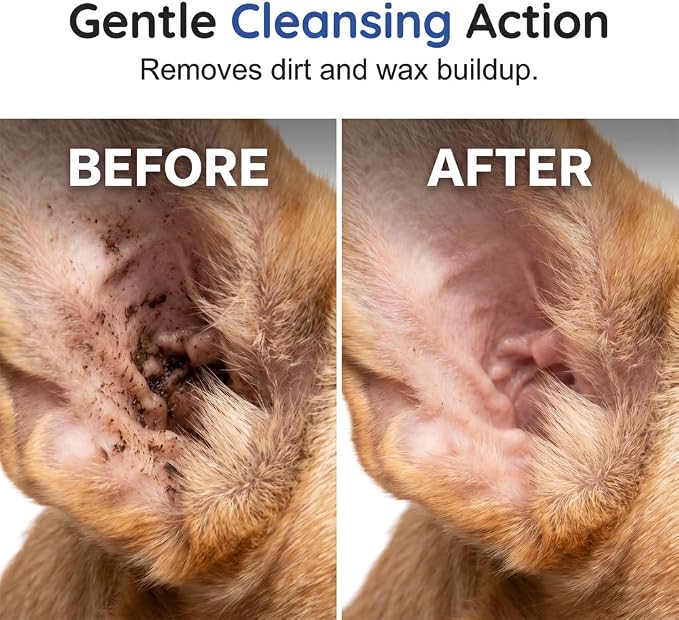 Pet EarPro Drops, 2026 New Professional Dog Ear Cleaner, Daily Ear Drops for Dogs and Cats with Natural Ingredients to Remove Wax, 2pcs