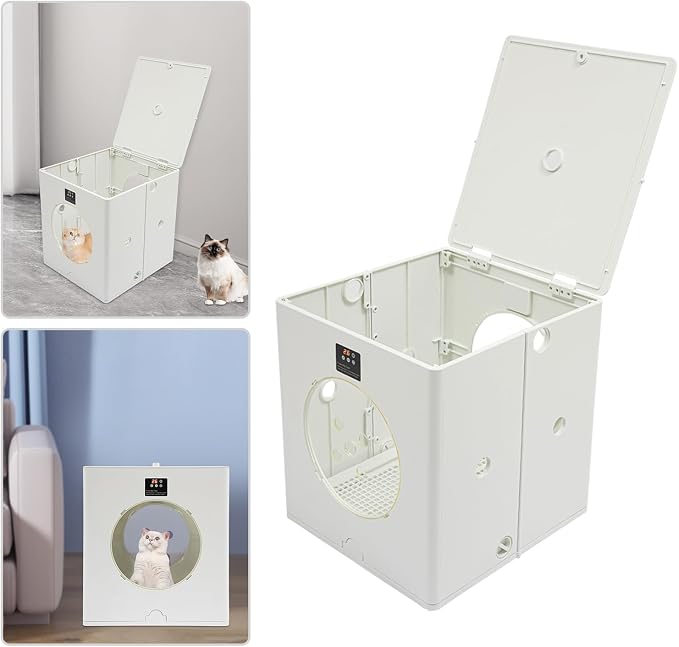 88L Automatic Pet Dryer Box for Cats and Small Dogs,Foldable Cat Dryer Box Smart Temperature Control,Adjustable Wind Speed,Pet Dryer Box Ultra Quiet Dog Hair Dryer