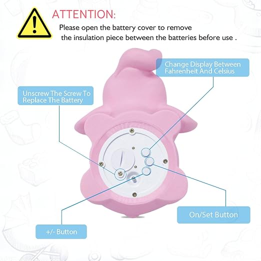 Doli Yearning Upgrade Baby Bath Thermometer|Kids' Bathroom Safety Product|Fahrenheit and Celsius|Baby Bath Floating Toys|Water Thermometer…