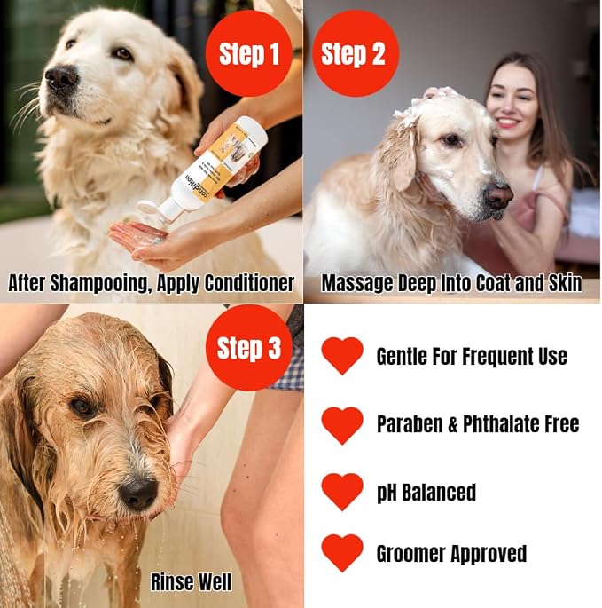 Showseason® Sugar Cookie Pet Conditioner 16 oz | Long-Lasting Odor Eliminator | Paraben-Free | Biodegradable and Non-Toxic | Made in USA