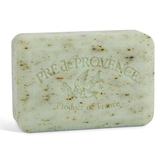 Pre de Provence Artisanal Soap Bar, Enriched with Organic Shea Butter, Natural French Skincare, Quad Milled for Rich Smooth Lather, 8.8 Ounce, Rosemary Mint