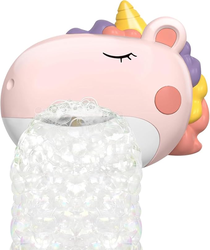 Bath Bubble Machine for Toddlers,Bubble Bath Toy with Music, Automatic Bubble Maker for Bathtub,Strong Suction Cups,Interactive Baby Bath Toys for Birthday
