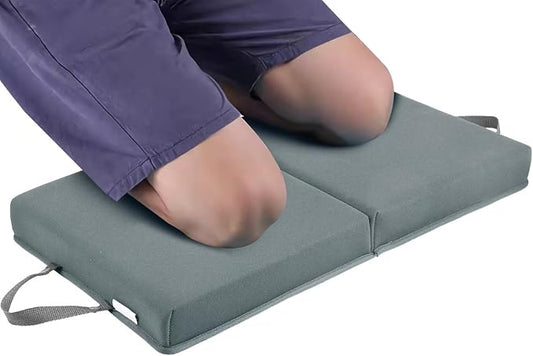 Memory Foam Knee Pads, Garden Kneeling Pads for Men Women, Foam Knee Cushions for Gardening, Bathing, Yoga(Gray)