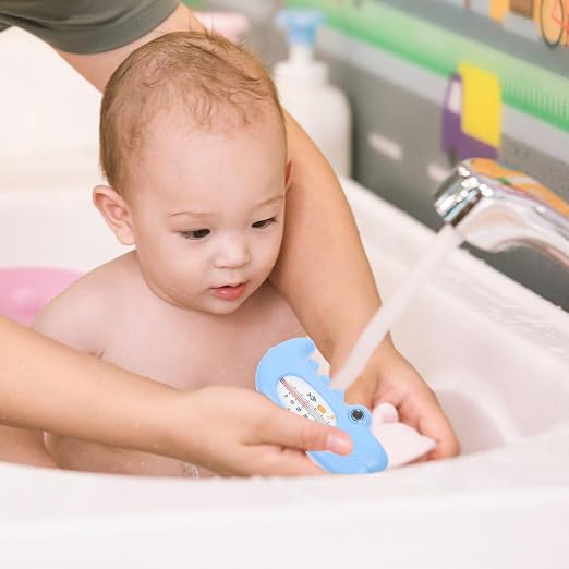 Vaguelly Bath Thermometer Accurate Water Measurement for Baths Portable and LCD Display for Newborns and Toddlers Design