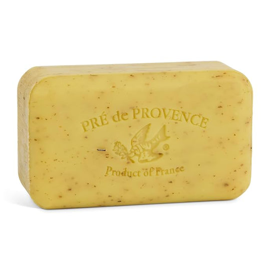 Pre de Provence Artisanal Soap Bar, Natural French Skincare, Enriched with Organic Shea Butter, Quad Milled for Rich, Smooth & Moisturizing Lather, Lemongrass, 5.3 Ounce
