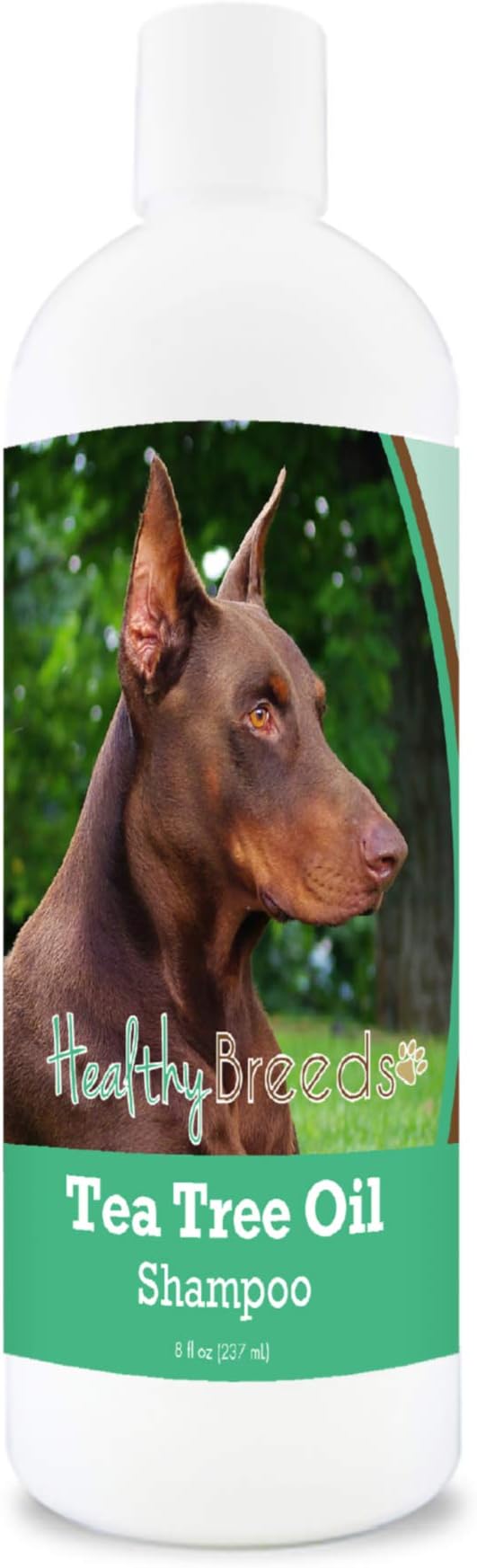 Healthy Breeds Doberman Pinscher Tea Tree Oil Shampoo – Formulated for Dry, Irritated Skin – Reduce Dandruff – Wintergreen Scent – 8 oz