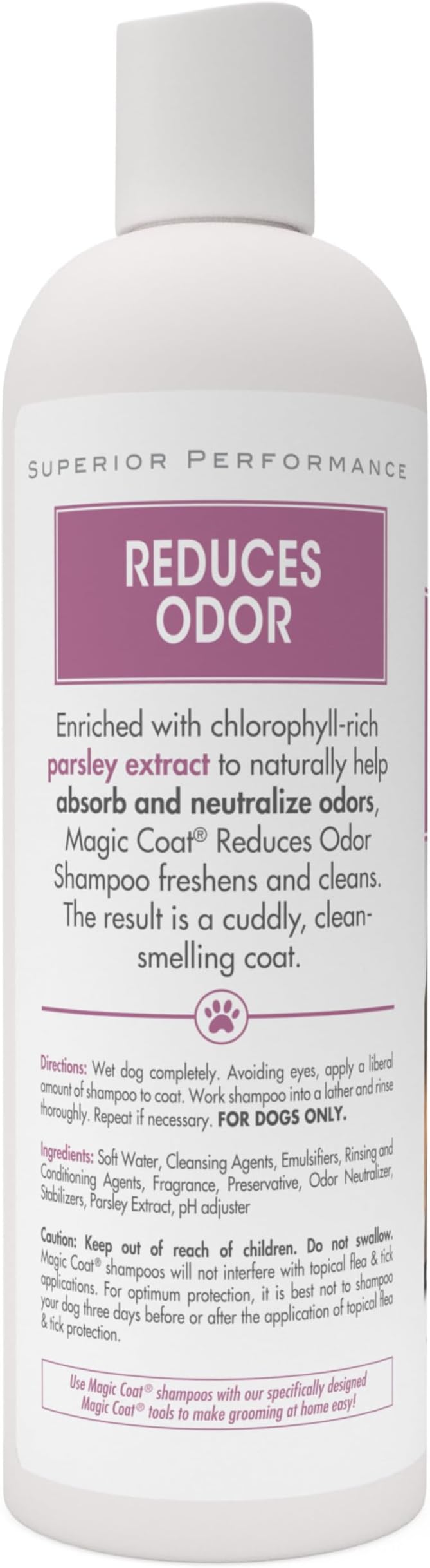 Four Paws Magic Coat Dog Shampoos for Dogs, Dog Grooming Supplies, Dog Bathing Supplies, Made in USA | Odor control dog wash, freshens & cleans, with parsley extract to help neutralize odors, paraben-free, all coat types