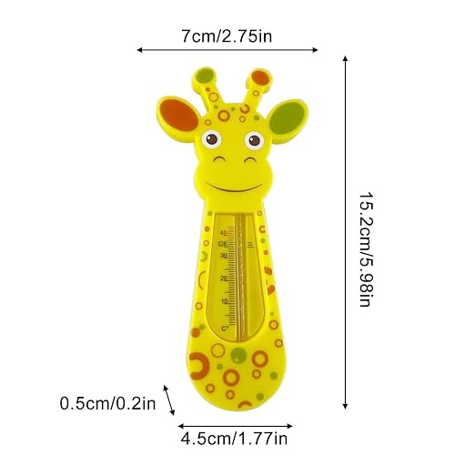 Cute Giraffe Baby Bath Temperature Thermometer | Baby Bath Thermometer,Safety Floating Bath Thermometer for Baby Newborn,Baby Bathtub Thermometer Fun Bath Toy