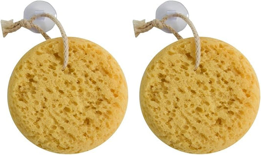 GROOVI BEAUTY Foam Body Sponge for Exfoliating Large Scrubber for a Relaxing Shower or Bath, Pack of 2
