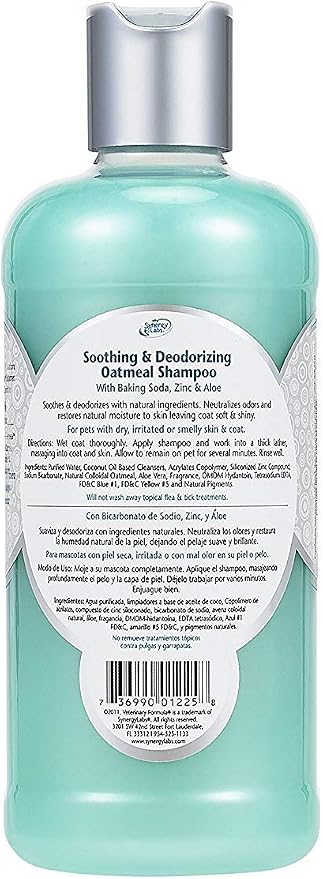 Veterinary Formula Solutions 3 Pack of Soothing and Deodorizing Oatmeal Shampoo for Dogs, 17 Fluid Ounces Each