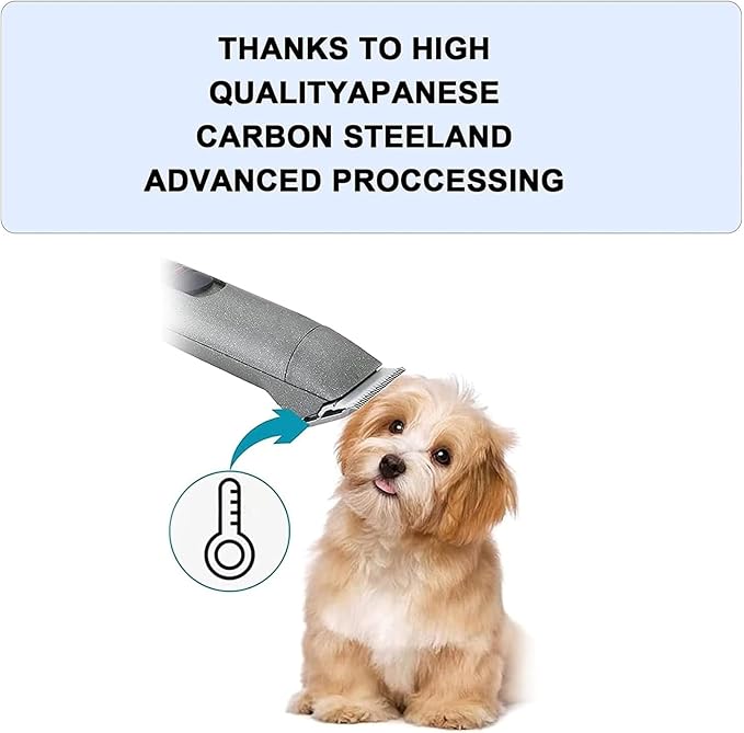 7PCS10 Blades Dog Grooming Blades Compatible with Andis Dog Clipper | For Oster A5/Wahl KM Series Dog Clipper,Ceramic Blade & Stainless Steel Blade ,Size :#10+30+40+3FC+4FC+5FC+7FC