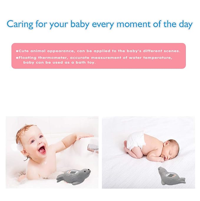 Doli Yearning Baby Bath Thermometer Baby Safety Water Thermometer for Kids | ±1℉ Accuracy; Long Battery Life; BPA-Free; Rapid Response