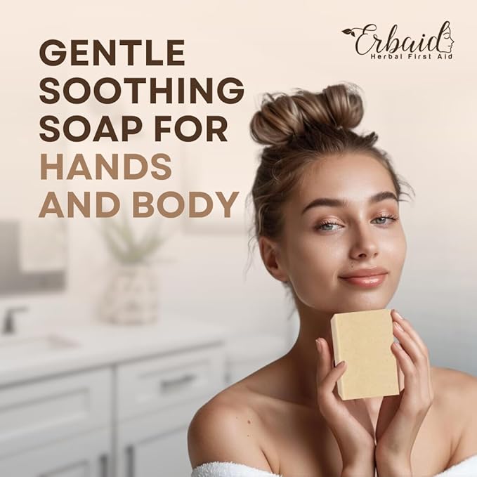 Oatmeal Soap – Natural Oatmeal & Honey Goat Milk Soap Bar – Face & Body Wash for Eczema, Psoriasis, Dry, Itchy, Sensitive Skin Relief – Unscented Wash Great for Kids, Babies – Handcrafted, Made in USA