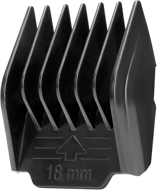 Attachment Guide Comb Guards for oneisall Low Noise Dog Clippers #6, 18mm(7/10-Inch) Cut Length, Black for 26225202-003DE/P2/X3//X2/PC17