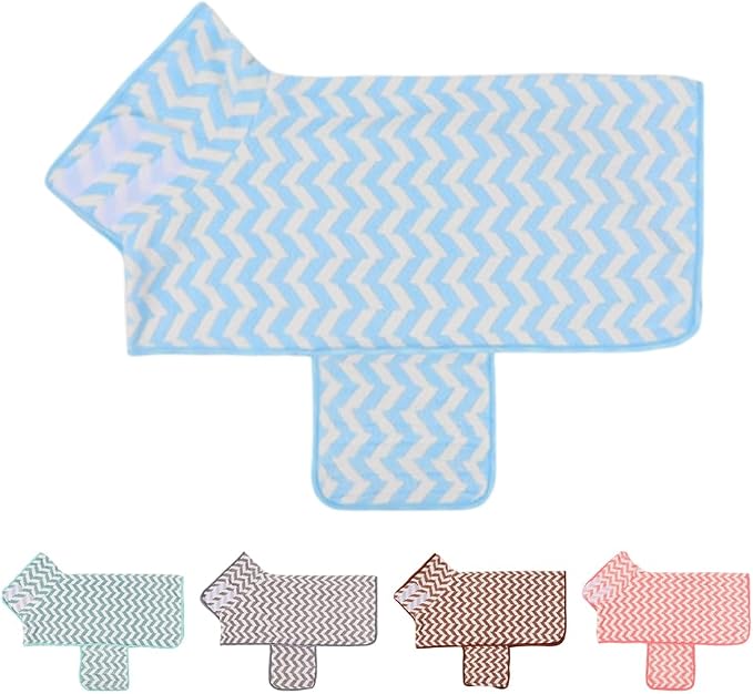 Dog Bathrobe and Drying Towel, Super Absorbent Microfiber Pet Drying Robe, Soft Coral Fleece Puppy Bath Coat with Adjustable Fastener, Easy-to-Put-On Dog Towel (Blue, S)