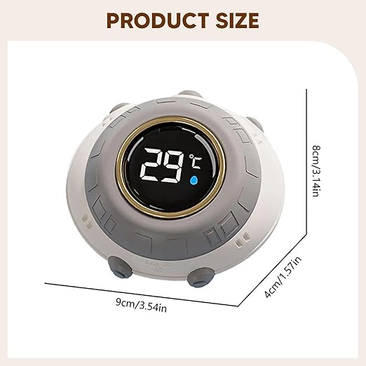 Baby Bath Thermometer Electronic Water Thermometer Cute Digital Water Temperature Meter Waterproof for Bathtub Home Newborn, UFO