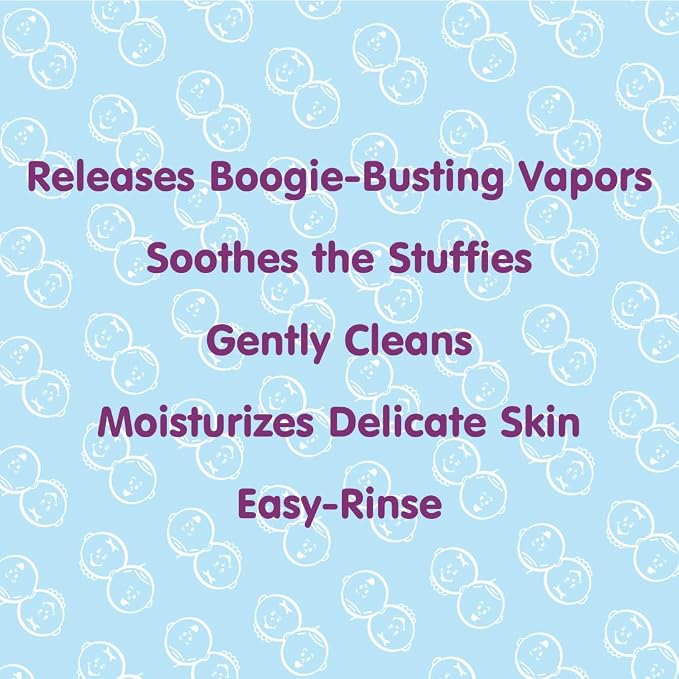 Boogie Kids Botanical Bubble Bath, Soothing Vapor, Made with Plant and Oat Extracts, Natual Essential Oils, Mint Eucalyptus, 18 oz (Pack of 2)