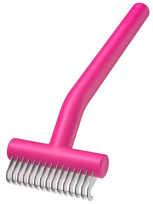 aumuca Dog & Cat Deshedding Brush – Pet Grooming Brush & Undercoat Rake for Long or Short Hair – Dematting Comb for Dogs, Cats, Matted Fur, Kitten, Puppy, Rabbit, Horse