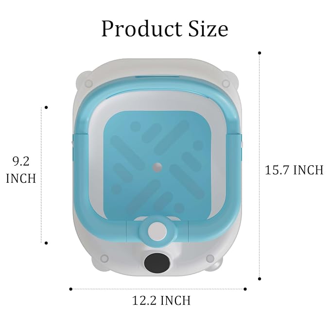 Baby Bath Seat for Infant 6 Months & Up - Adjustable Toddler Bathtub Chair with Secure Wrap Design & Temperature Sensor, Non-Slip Base for Infant Bath Safety (Blue)
