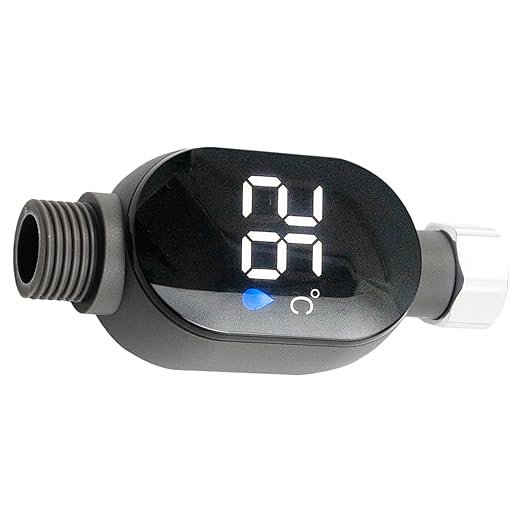 Shower Temperature Meter LED Digital Display Temperature Gauge Household Water Thermometers Waterproof Bath Thermostat