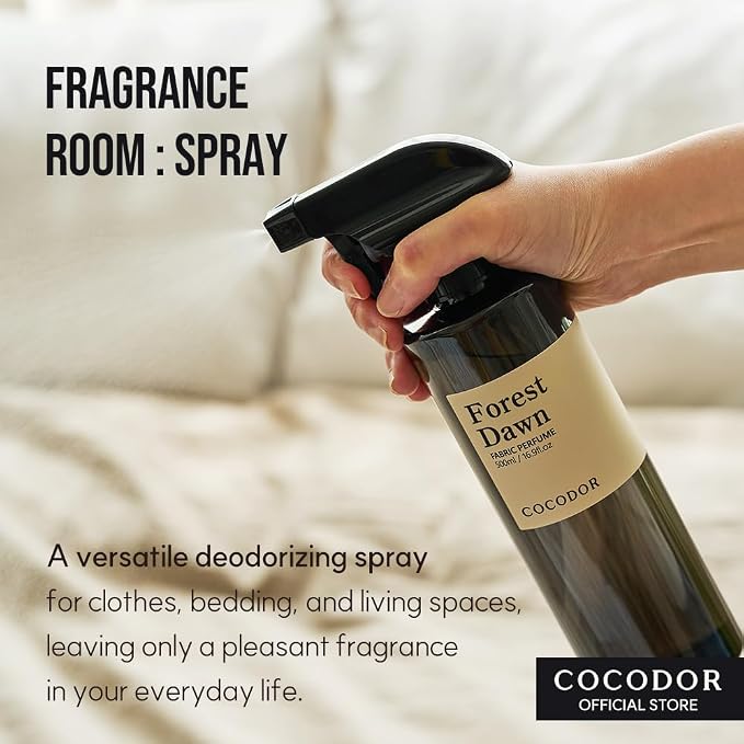 COCODOR Fragrance Room Spray/Garden Lavender / 16.9oz(500ml)/ Made with Essential Oils, scented room closet fabric odor eliminator spray