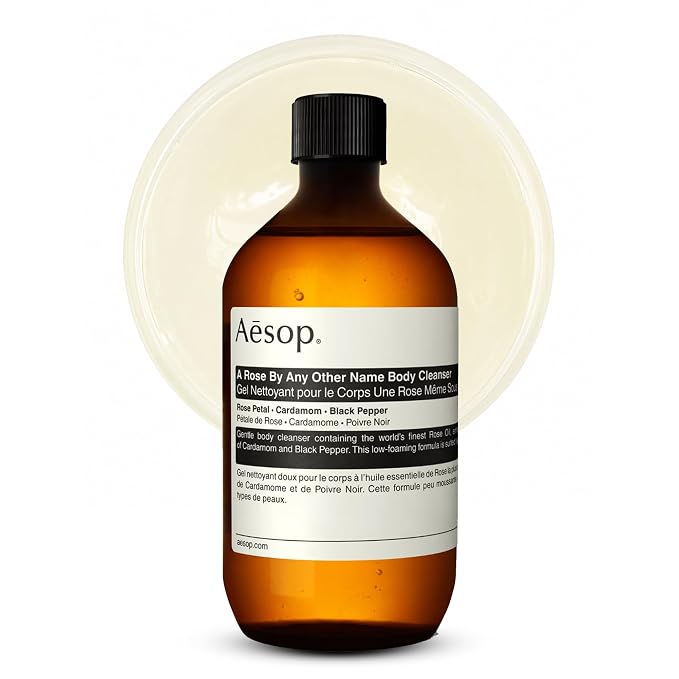 Aesop A Rose By Any Other Name Body Cleanser Refill | Gentle Shower Gel with Rose Petal Essential Oil Blend to Soften & Hydrate Skin | 500 mL / 16.9 oz - Recyclable Bottle