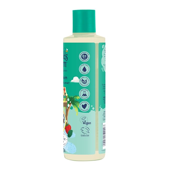 Childs Farm, Kids 3 in 1 Swim, Strawberry and Organic Mint, Body Wash, Shampoo and Conditioner, Suitable for Dry, Sensitive and Eczema-Prone Skin, 8.4 Fl Oz