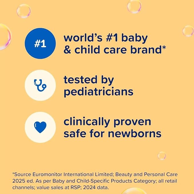 Johnson's Baby Shampoo with Gentle Tear Free Formula, Travel Size, 1.7 Fl Oz