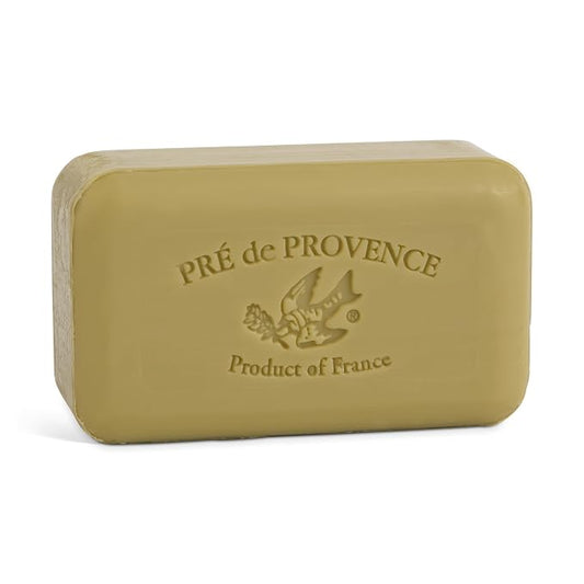 Pre de Provence Artisanal Soap Bar, Natural French Skincare, Enriched with Organic Shea Butter, Quad Milled for Rich, Smooth & Moisturizing Lather, Green Tea, 5.3 Ounce