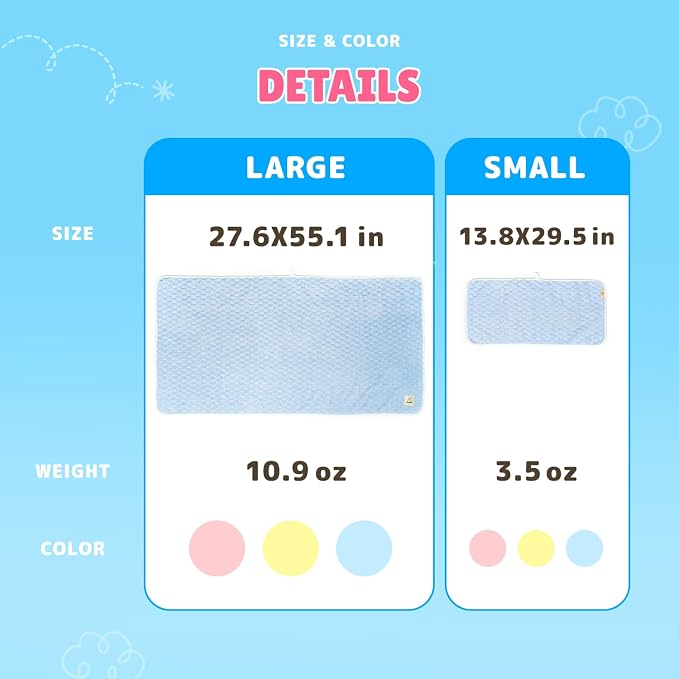 Cloud Pet Towels – Absorbent, Soft Microfiber Towels for Drying Dogs and Cats, Quick-Dry, Includes 2 Sizes
