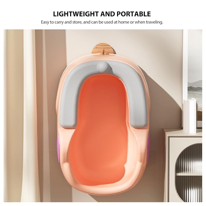 Baby Butt Washing Basin Ergonomic PP PU Washing Seat Portable Lightweight Basin for Newborn Infant Toddler Kids