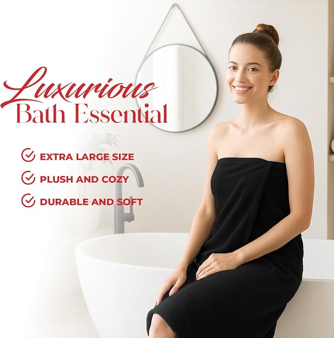 RIVERSIDE Pack of 1 Jumbo Bath Sheet 40 x 80 Inches - Extra Large Bath Towel, Super Soft & Highly Absorbent, 100% Cotton Quick Dry, Perfect to Wrap Yourself in - Black