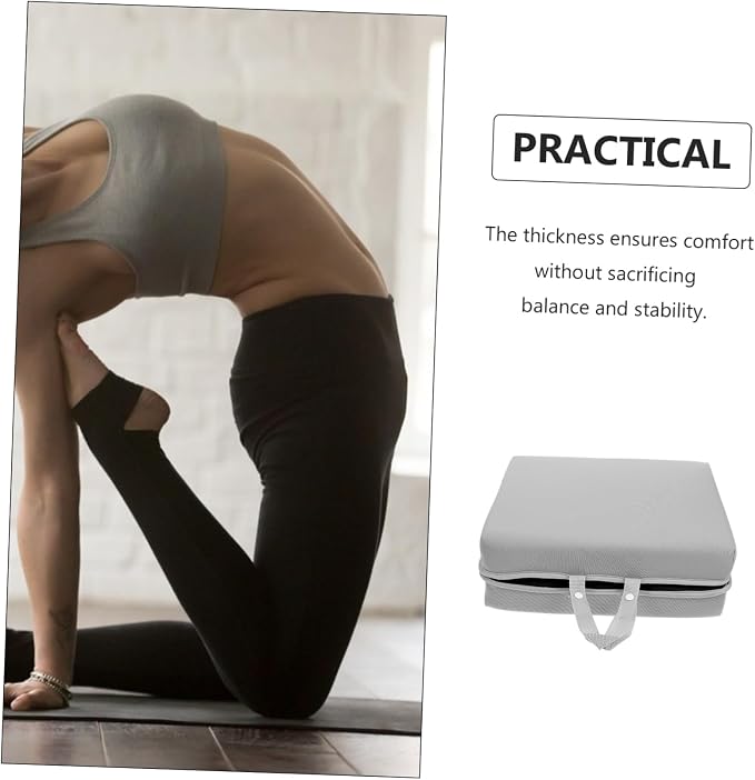 POPETPOP 1Pc Practical Bath Kneeling Pad Portable Yoga Cushion for Garden Housework and Outdoor Use Grey and Knee Mat for Comfort and Stability