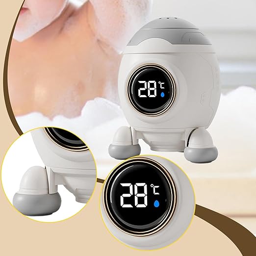 Baby Bath Thermometer Electronic Water Thermometer Cute Digital Water Temperature Meter Waterproof for Bathtub Home Newborn, Spaceship