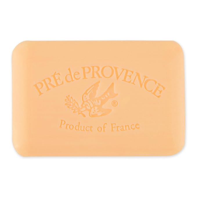 Pre de Provence Artisanal Soap Bar, Enriched with Organic Shea Butter, Natural French Skincare, Quad Milled for Rich Smooth Lather, 8.8 Ounce, Persimmon