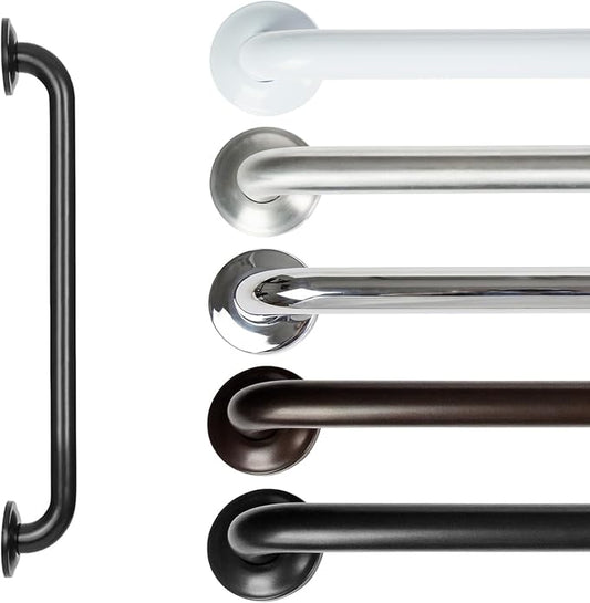 Vive Grab Bar for Showers - Bathroom Antislip Handrail for Seniors, Elderly Assistance Product, Heavy Duty Shower Handles, Handicap Grab Bars, Stainless Steel, Multipurpose, 440 lbs