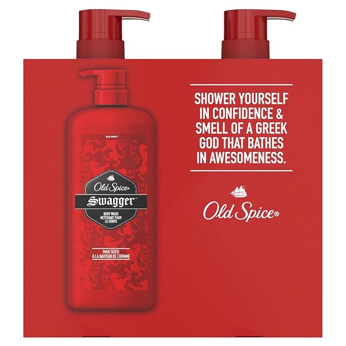 Old Spice Red Zone Swagger Body Wash for Men, 2 Pk./30 Ounce ., 60 Ounce