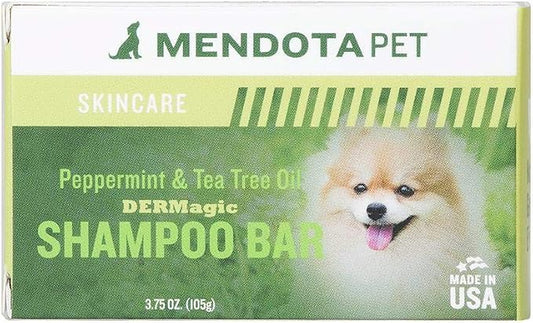 DERMagic Organic Shampoo Bar - Peppermint & Tea Tree Oil, 3.75 oz
