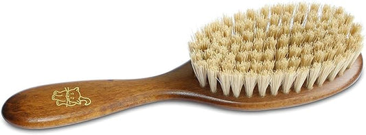 Mars Coat King Bristle Cat Hair Brush Deshedding Tool – Pet Grooming Supplies for Furry, Shaggy, Loose Hair in All Breeds, Wooden Handle for Thick Coats – ¾” Bristles, 2” Wide Head, (99M-394)