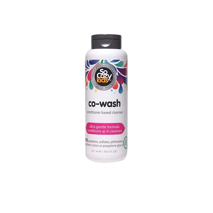 So Cozy Co-Wash Cleansing Conditioner For Kids Hair | Ultra Gentle Formula | 10.5 fl oz | No Parabens, Sulfates, Synthetic Colors or Dyes