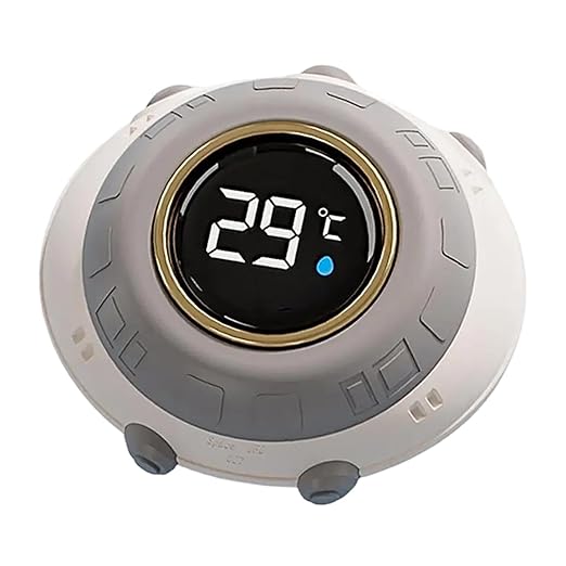 Baby Bath Thermometer Electronic Water Thermometer Cute Digital Water Temperature Meter Waterproof for Bathtub Home Newborn, UFO