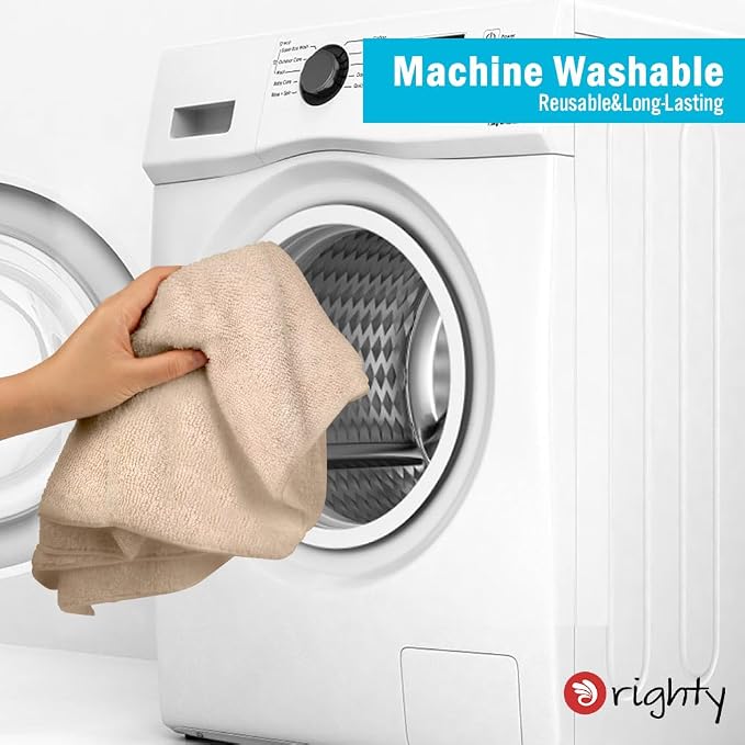 Orighty 6 Pack Brown Hand Towels - Quick Drying & Absorbent Microfiber Gym Towels 16x28 inches - Lightweight & Thin White Yoga Towel - Multi-Purpose Camping Towel for SPA, Hotel & Bathroom