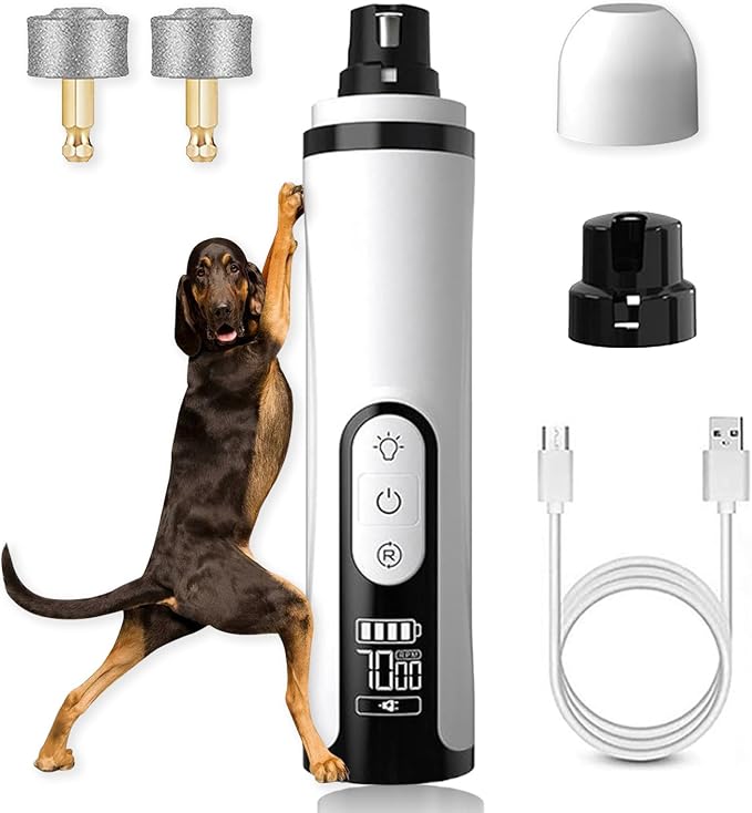 Silent Groom Pro, 2026 New Silent Pet Nail Grinder, Dog Silent Nail Grinder for Dogs Silent Dog Nail Trimmer, Rechargeable USB Charging Electric Pet Nail Grinder Nail File for Pet (#03)