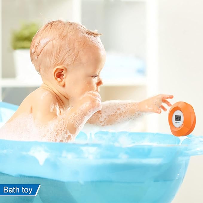 Famidoc Baby Bath Thermometer Floating Toy Bath Tub Thermometers, Flower