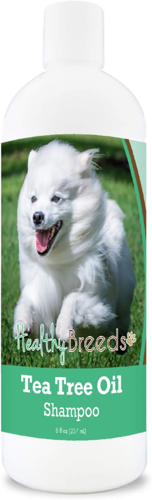 Healthy Breeds American Eskimo Dog Tea Tree Oil Shampoo – Formulated for Dry, Irritated Skin – Reduce Dandruff – Wintergreen Scent – 8 oz