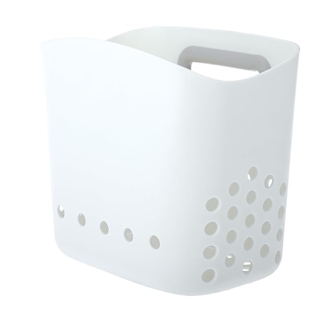 Nuby Tub Toy Caddy - Bath Toy Storage Organizer with Non-Slip Tray - Quick-Dry Design and Handle for Easy Scooping - Keeps Bathroom Floors Clean