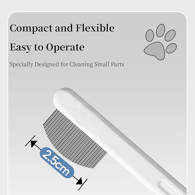 Precision Tear Stain Comb for Small Dogs Cats Face Eye Gunk Removal Tool ，Fit Yorkie, Shih Tzu, Maltese, Maltipoo, Pomeranian, Puppy Starter Kit, Pet Supplies (Blue)
